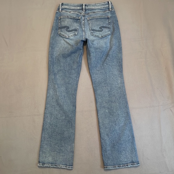 Silver Jeans Womens 31 Avery Slim Boot Light Wash Stretch Denim Soft - Picture 2 of 16